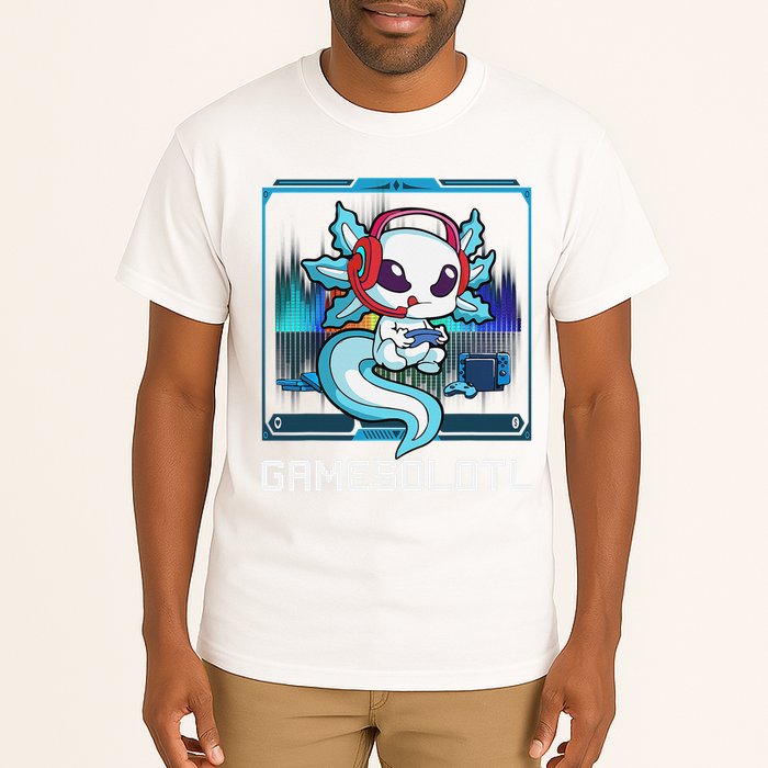 Cute Axolotl Lover Gamesalotl Gaming Axolotl Tall T-Shirt