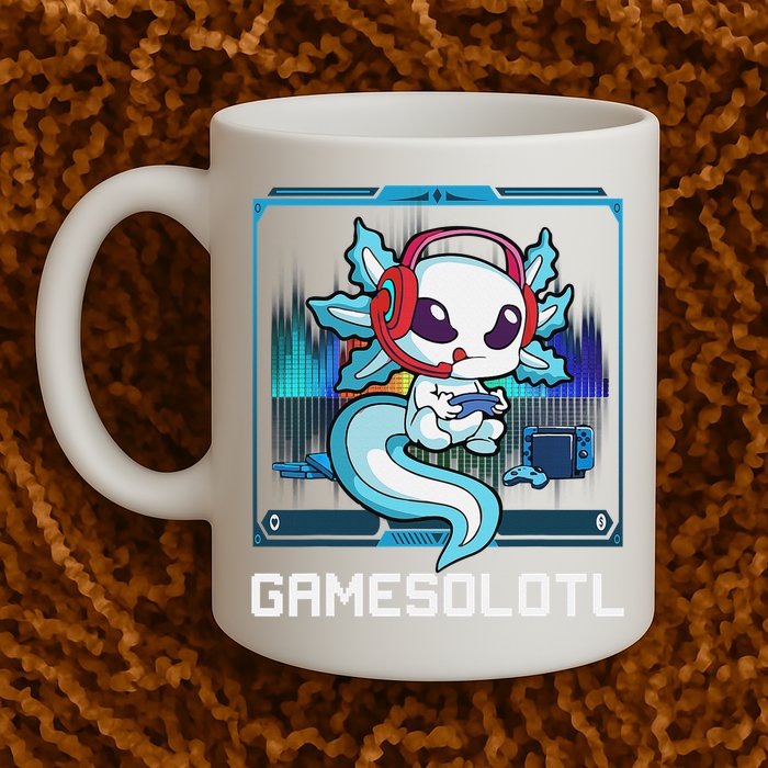 Cute Axolotl Lover Gamesalotl Gaming Axolotl Mug