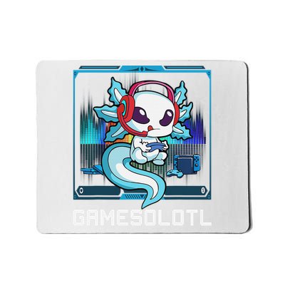 Cute Axolotl Lover Gamesalotl Gaming Axolotl Mousepad