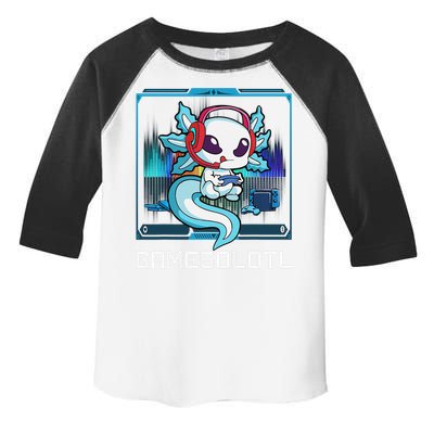 Cute Axolotl Lover Gamesalotl Gaming Axolotl Toddler Fine Jersey T-Shirt