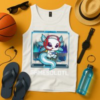 Cute Axolotl Lover Gamesalotl Gaming Axolotl Tank Top