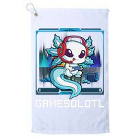 Cute Axolotl Lover Gamesalotl Gaming Axolotl Golf Towel