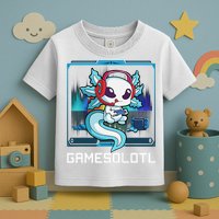 Cute Axolotl Lover Gamesalotl Gaming Axolotl Toddler T-Shirt