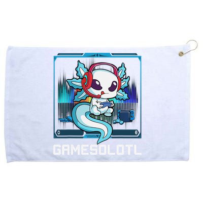 Cute Axolotl Lover Gamesalotl Gaming Axolotl Grommeted Golf Towel