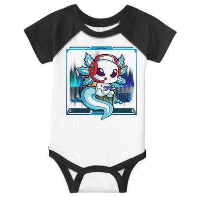Cute Axolotl Lover Gamesalotl Gaming Axolotl Infant Baby Jersey Bodysuit
