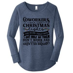 Coworkers Are Like Christmas Lights They Hang Together Funny Coworkers Christm Women's Perfect Tri Tunic Long Sleeve Shirt