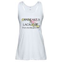 Crabcakes And Lacrosse ThatS What Maryland Does Ladies Essential Flowy Tank