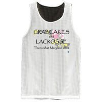 Crabcakes And Lacrosse ThatS What Maryland Does Mesh Reversible Basketball Jersey Tank