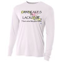 Crabcakes And Lacrosse ThatS What Maryland Does Cooling Performance Long Sleeve Crew