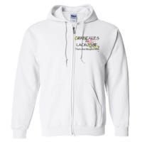 Crabcakes And Lacrosse ThatS What Maryland Does Full Zip Hoodie