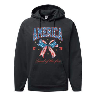 Coquette America Land Of The Free 1776 Performance Fleece Hoodie