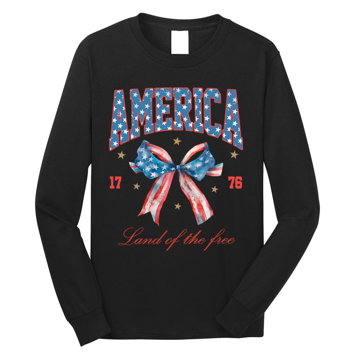 Coquette America Land Of The Free 1776 Long Sleeve Shirt