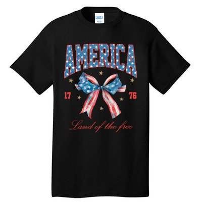 Coquette America Land Of The Free 1776 Tall T-Shirt