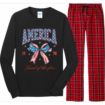 Coquette America Land Of The Free 1776 Long Sleeve Pajama Set