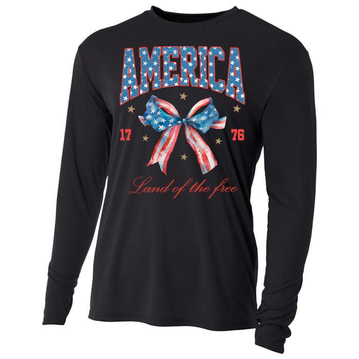 Coquette America Land Of The Free 1776 Cooling Performance Long Sleeve Crew