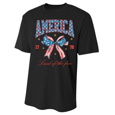 Coquette America Land Of The Free 1776 Performance Sprint T-Shirt