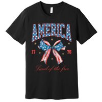 Coquette America Land Of The Free 1776 Premium T-Shirt