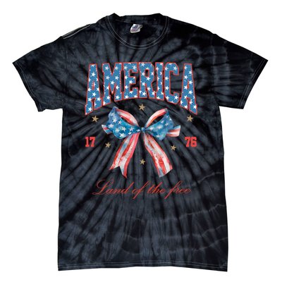 Coquette America Land Of The Free 1776 Tie-Dye T-Shirt