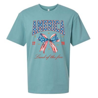 Coquette America Land Of The Free 1776 Sueded Cloud Jersey T-Shirt