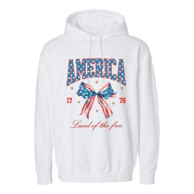 Coquette America Land Of The Free 1776 Garment-Dyed Fleece Hoodie