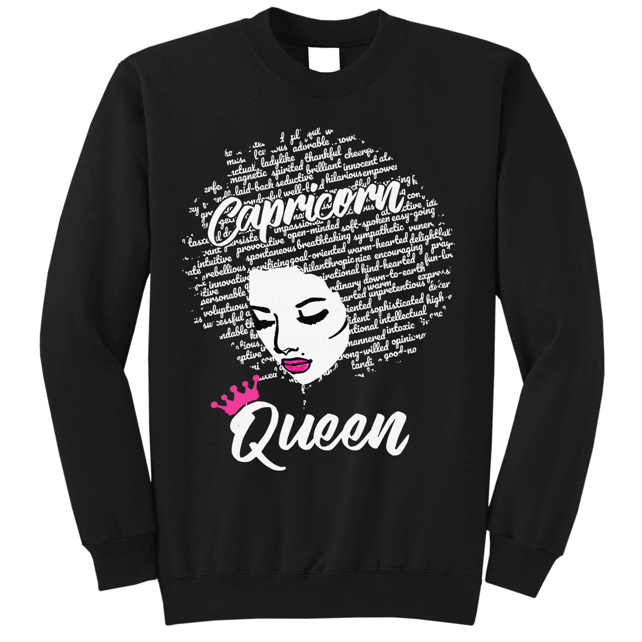 Capricorn  Afro Locs  Zodiac Signs Birthday Gift Sweatshirt