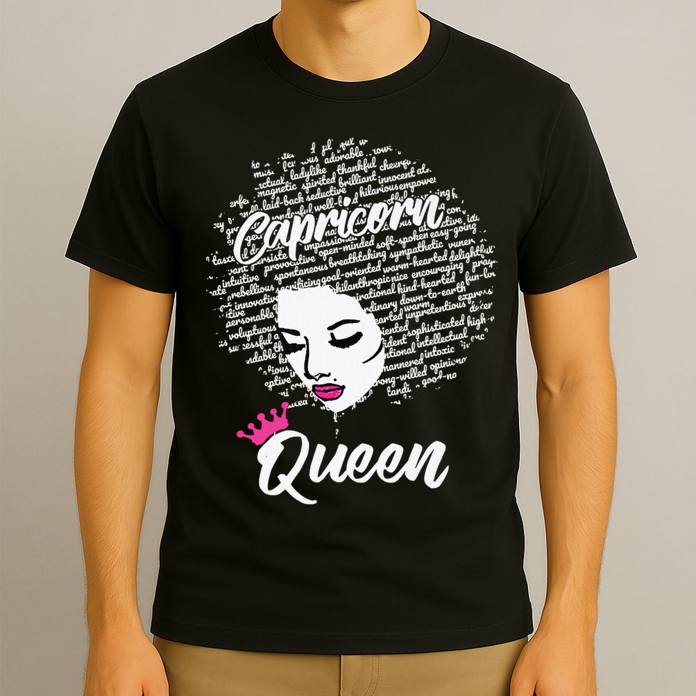 Capricorn  Afro Locs  Zodiac Signs Birthday Gift T-Shirt