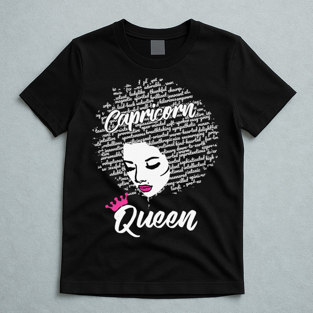 Capricorn  Afro Locs  Zodiac Signs Birthday Gift T-Shirt