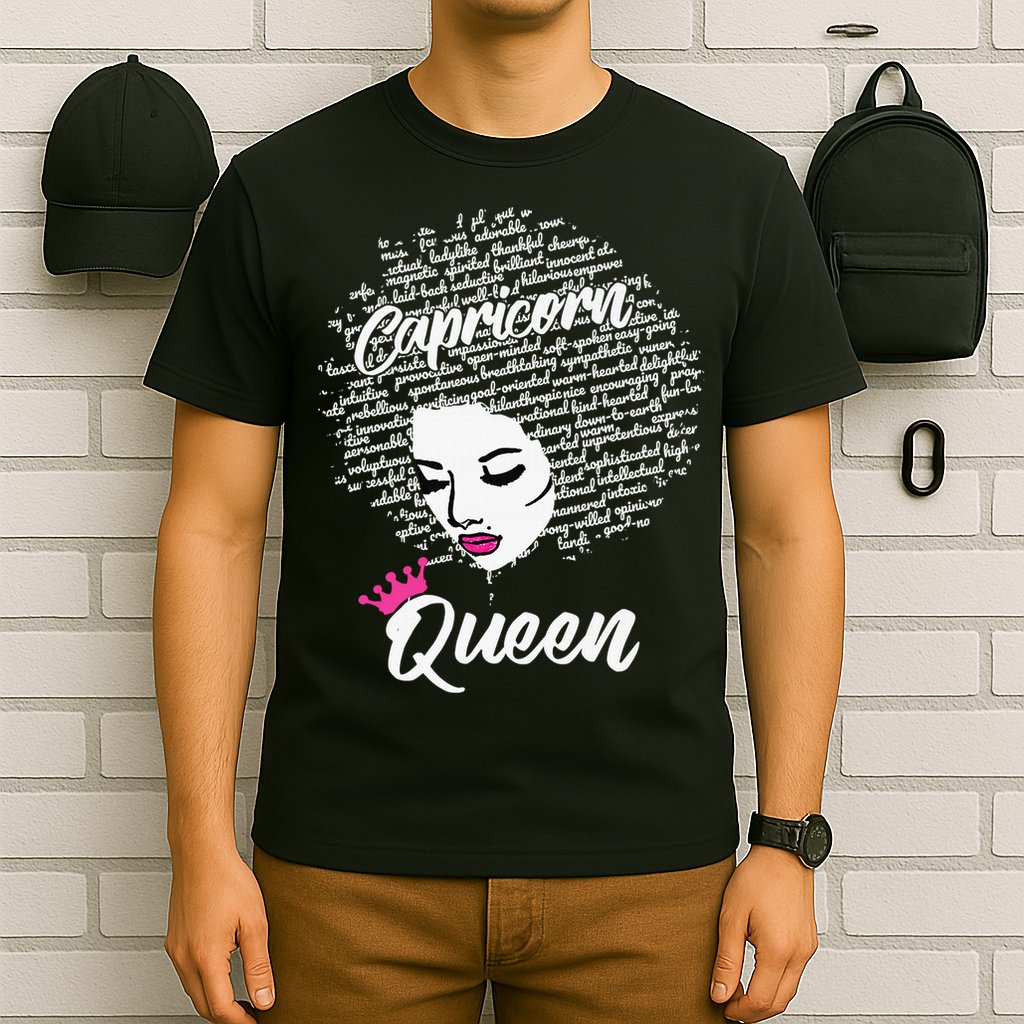 Capricorn  Afro Locs  Zodiac Signs Birthday Gift T-Shirt