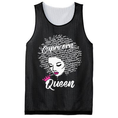 Capricorn  Afro Locs  Zodiac Signs Birthday Gift Mesh Reversible Basketball Jersey Tank