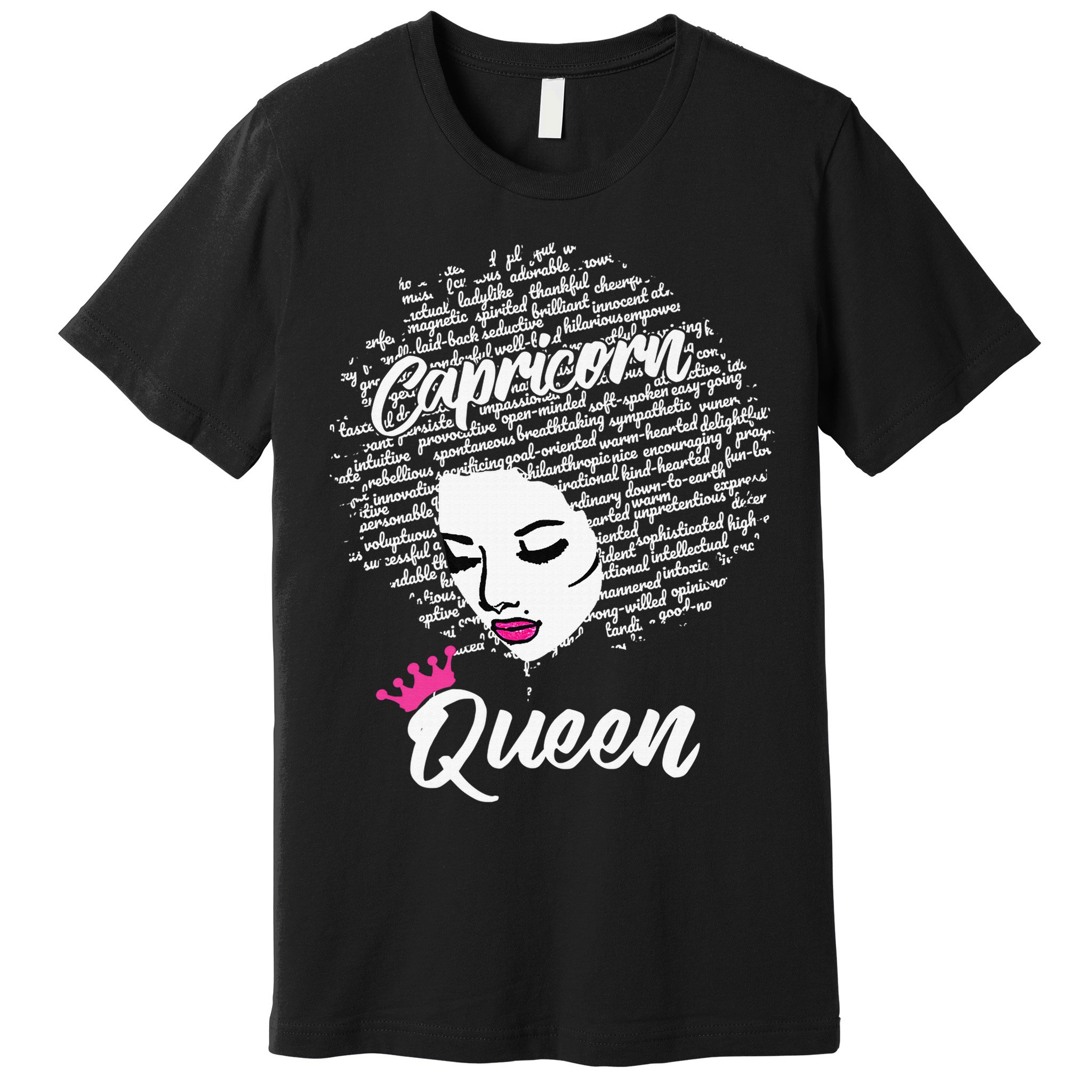 Capricorn  Afro Locs  Zodiac Signs Birthday Gift Premium T-Shirt