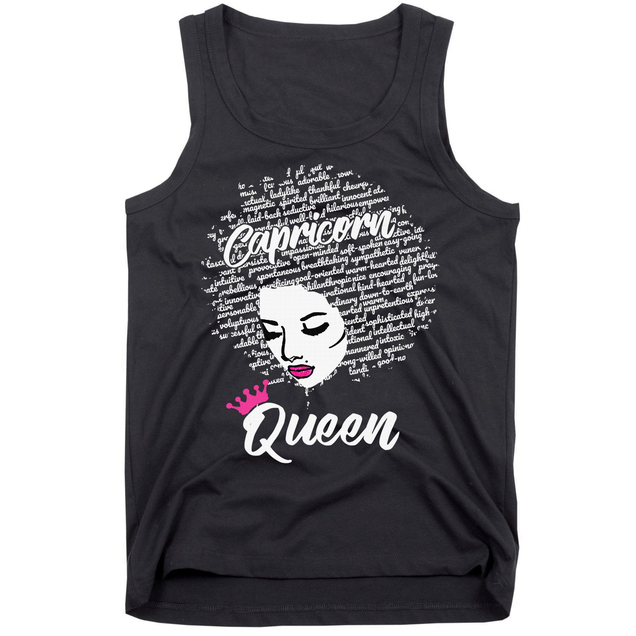 Capricorn  Afro Locs  Zodiac Signs Birthday Gift Tank Top