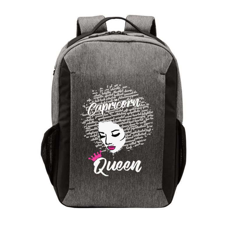 Capricorn  Afro Locs  Zodiac Signs Birthday Gift Vector Backpack