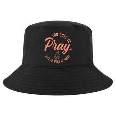 Concrete And Luxury Gots To Pray Crimson Bliss Cool Comfort Performance Bucket Hat