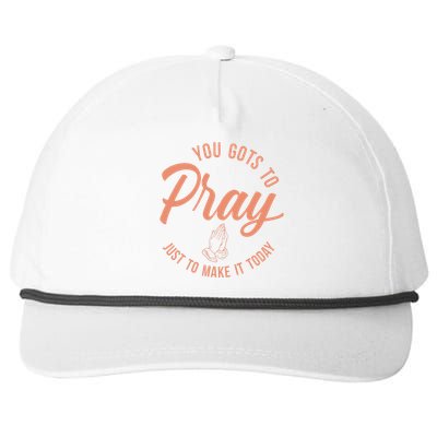 Concrete And Luxury Gots To Pray Crimson Bliss Snapback Five-Panel Rope Hat