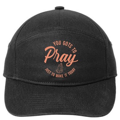 Concrete And Luxury Gots To Pray Crimson Bliss 7-Panel Snapback Hat