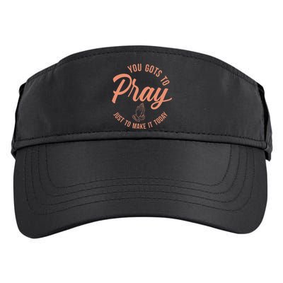 Concrete And Luxury Gots To Pray Crimson Bliss Adult Drive Performance Visor