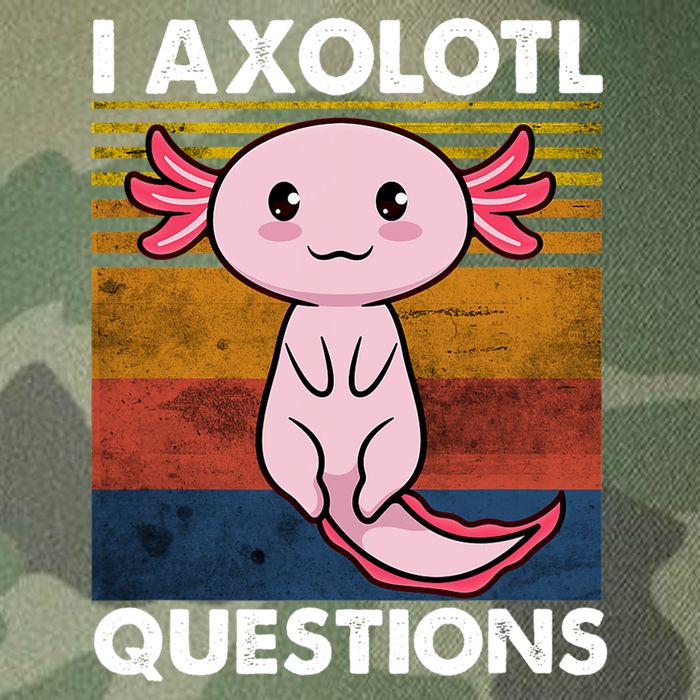 Cute Axolotl Lover Funny I Axolotl Questions Legacy Tie Dye Trucker Hat