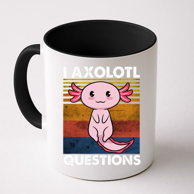 Cute Axolotl Lover Funny I Axolotl Questions Mug