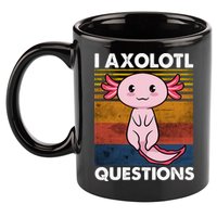 Cute Axolotl Lover Funny I Axolotl Questions 11oz C Handle Ceramic Mug