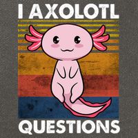 Cute Axolotl Lover Funny I Axolotl Questions Cotton Canvas Backpack