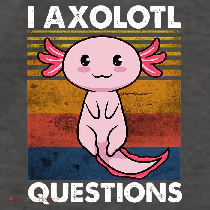 Cute Axolotl Lover Funny I Axolotl Questions Vector Backpack