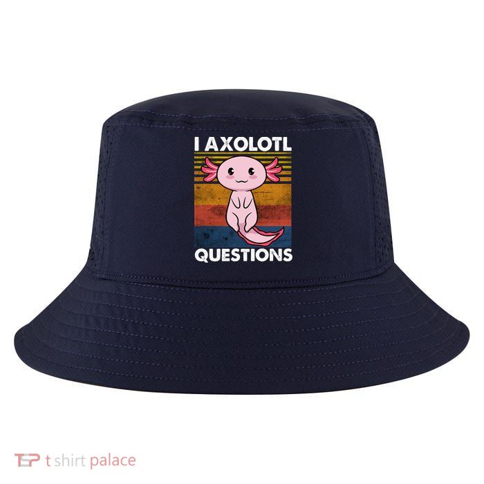 Cute Axolotl Lover Funny I Axolotl Questions Cool Comfort Performance Bucket Hat