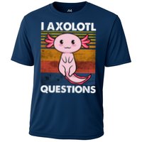 Cute Axolotl Lover Funny I Axolotl Questions Performance Shirt