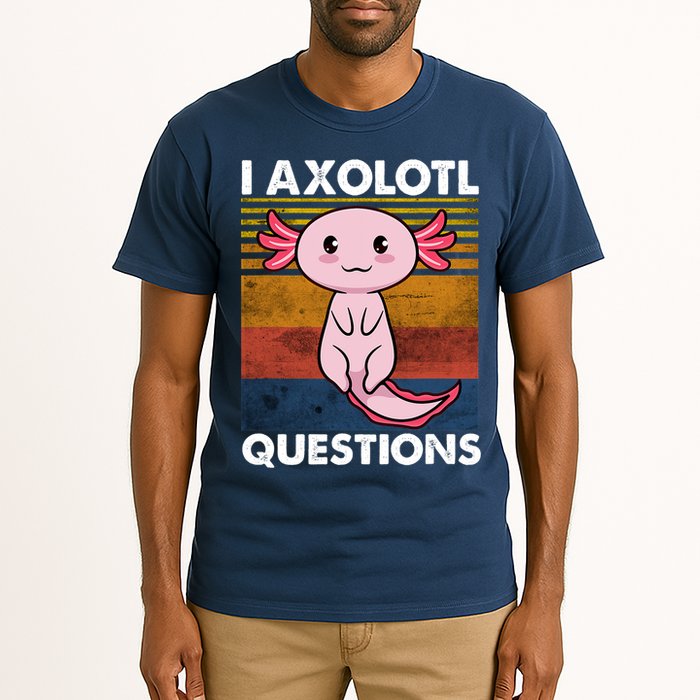 Cute Axolotl Lover Funny I Axolotl Questions Tall T-Shirt