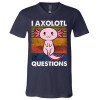 Cute Axolotl Lover Funny I Axolotl Questions V-Neck T-Shirt