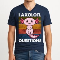 Cute Axolotl Lover Funny I Axolotl Questions V-Neck T-Shirt