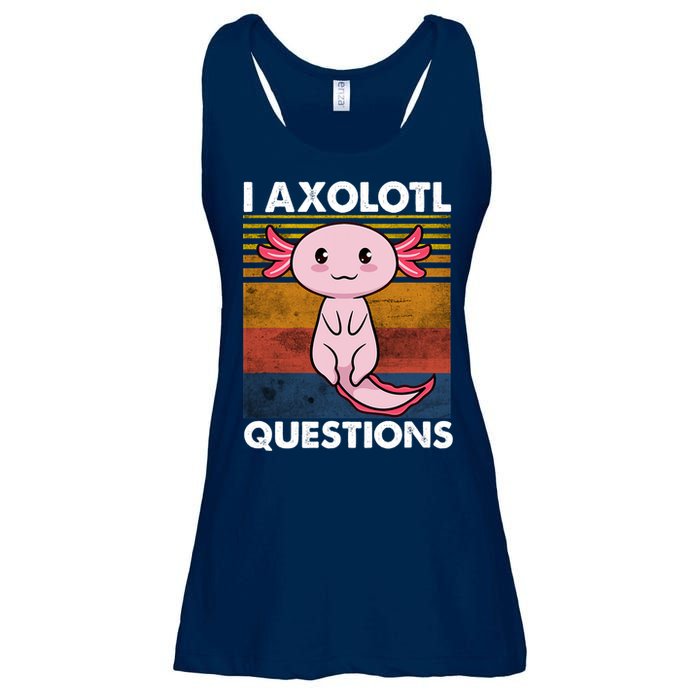 Cute Axolotl Lover Funny I Axolotl Questions Ladies Essential Flowy Tank
