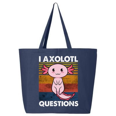 Cute Axolotl Lover Funny I Axolotl Questions 25L Jumbo Tote