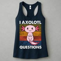 Cute Axolotl Lover Funny I Axolotl Questions Womens Tank Top