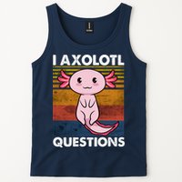 Cute Axolotl Lover Funny I Axolotl Questions Tank Top